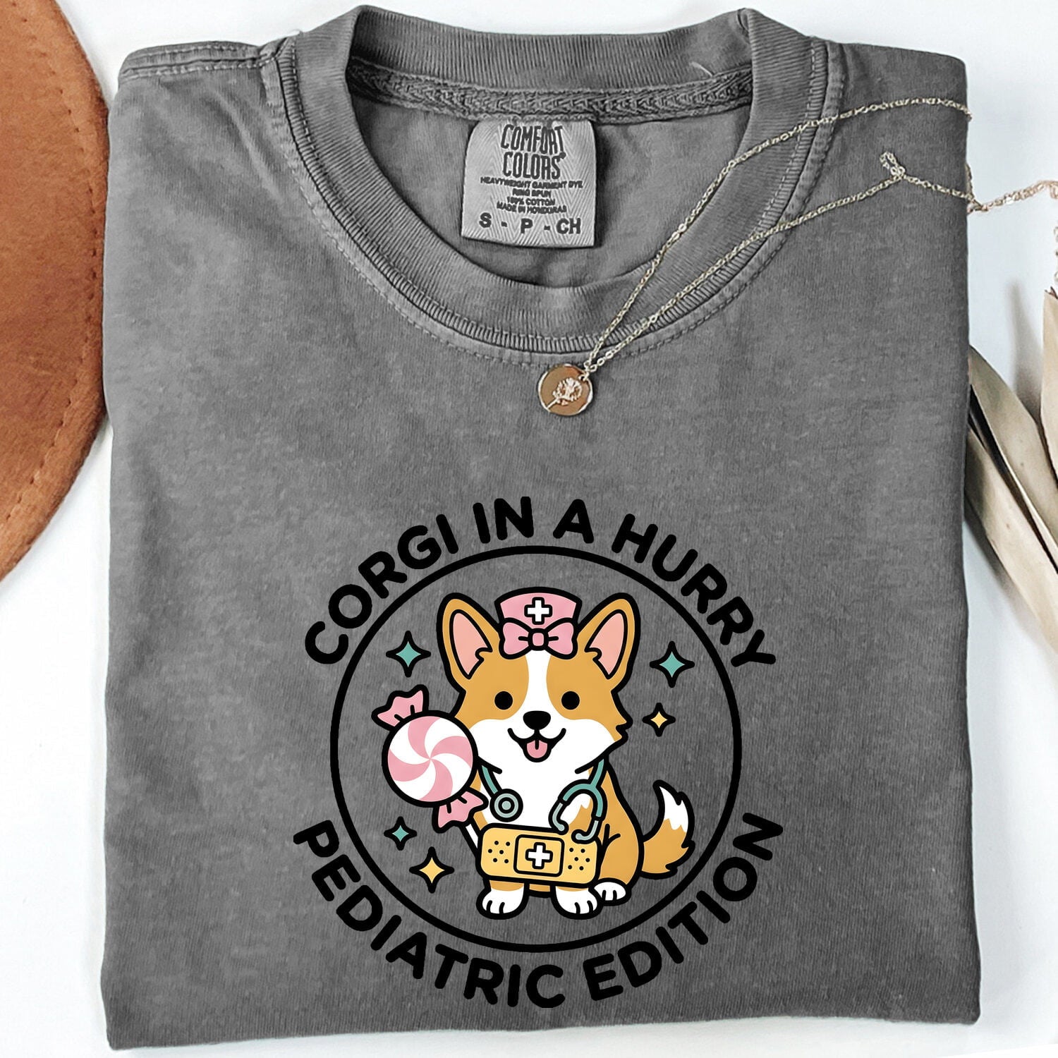 Corgi Caretaker Shirt for Women – Fun Creature Illustration Animal Graphic Tee