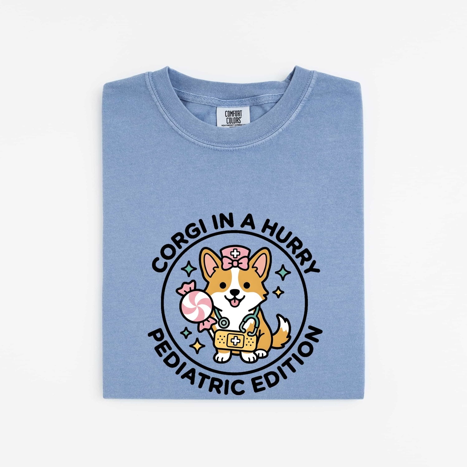 Corgi Caretaker Shirt for Women – Fun Creature Illustration Animal Graphic Tee