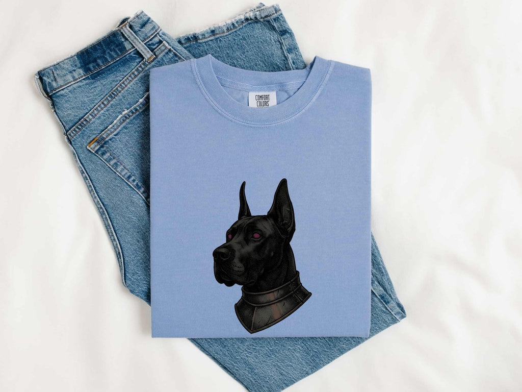 Great Dane Shirt for Women – Spooky Mystical Aged Medieval Armor Dog Graphic Tee