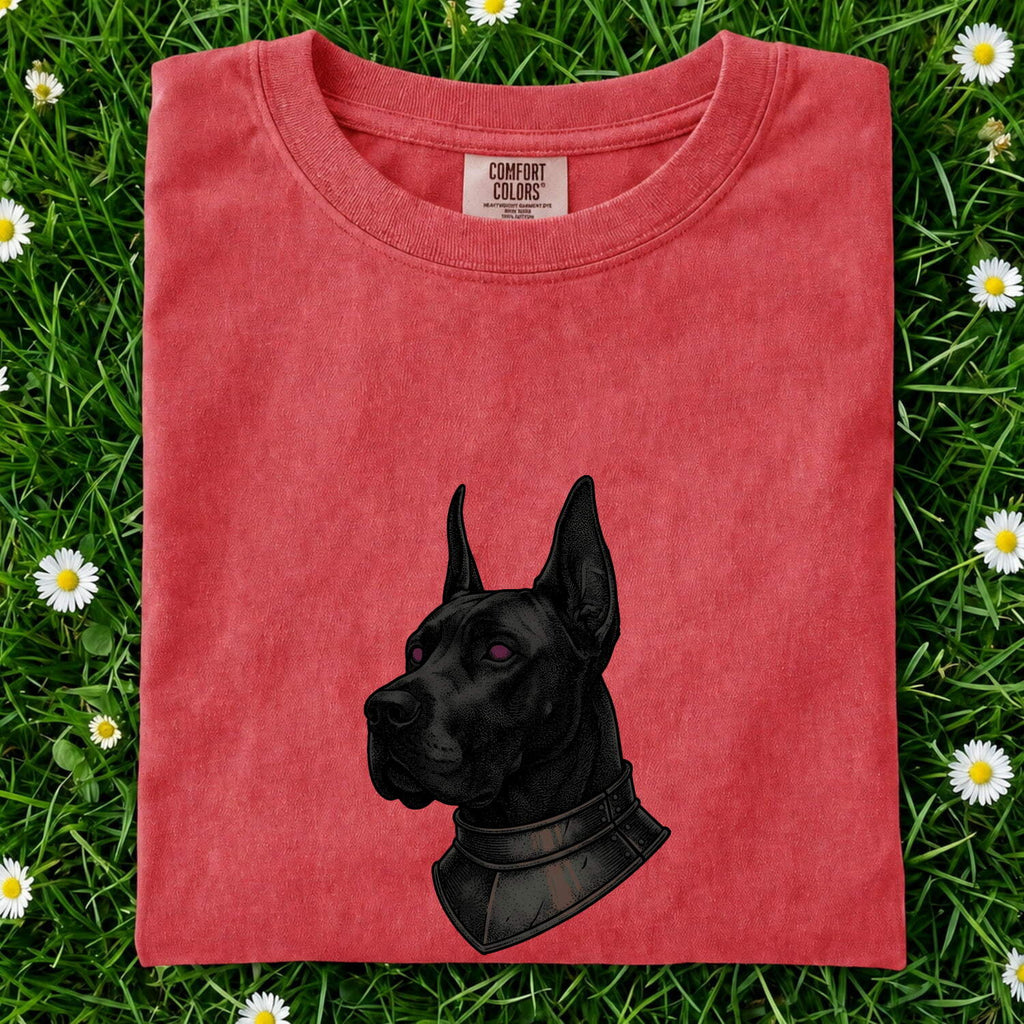 Great Dane Shirt for Women – Spooky Mystical Aged Medieval Armor Dog Graphic Tee