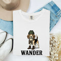 Beagle Shirt for Women – Retro Adventure Sketch Spyglass Hound Puppy Graphic Tee