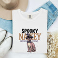 Halloween Sphynx Cat Shirt for Women – Hand Drawn Illustrated Magic Hat Graphic Tee
