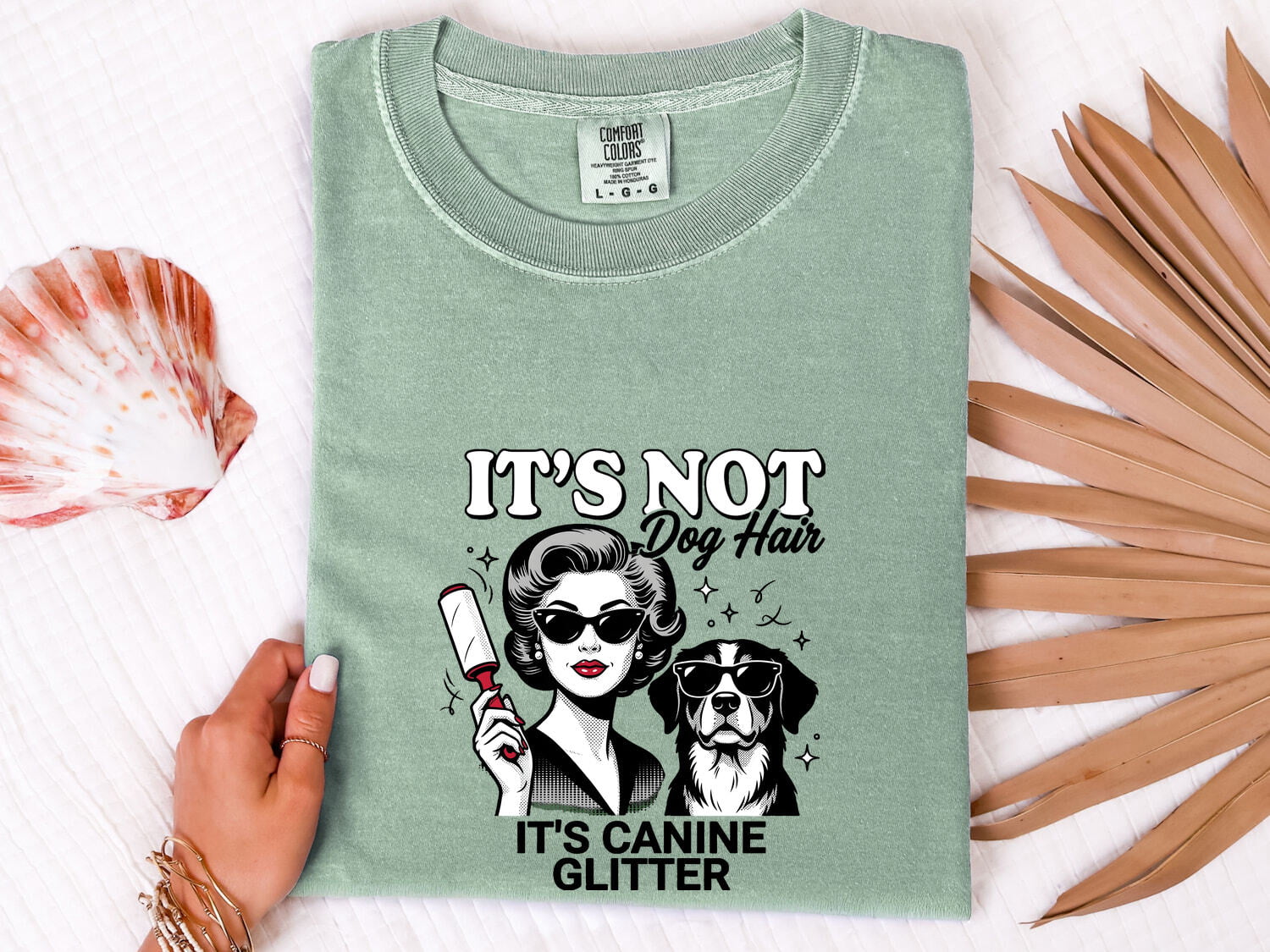 Dog Shirt for Women – Funny Illustrated Canine Glasses Humor Sketch Graphic Tee
