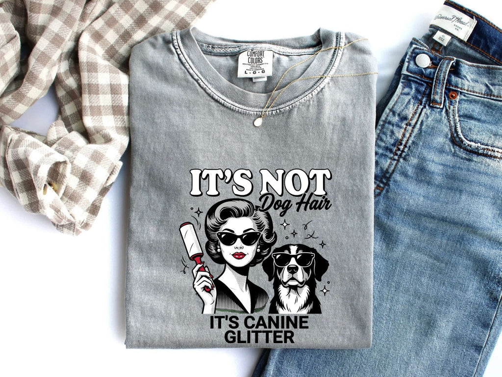 Dog Shirt for Women – Funny Illustrated Canine Glasses Humor Sketch Graphic Tee