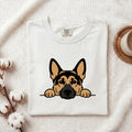 German Shepherd Shirt for Women – Funny Comic Simple Dog Paws Cartoon Graphic Tee