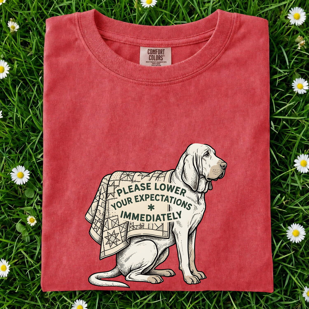 Puppy Shirt for Women – Funny Retro Patchwork Blanket Sketch Dog Graphic Tee