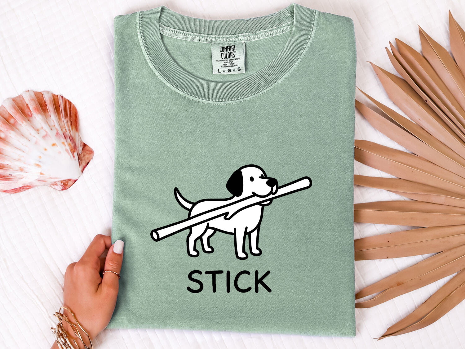 Cartoon Dog Shirt for Women – Minimalist Funny Hand Drawn Stick Puppy Graphic Tee