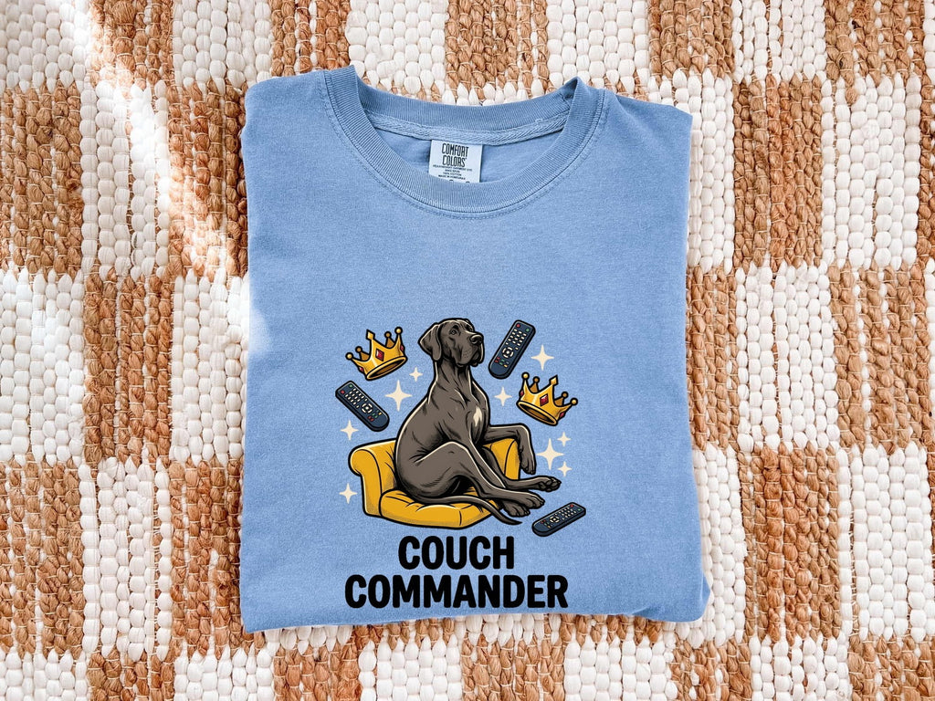Great Dane Shirt for Women – Funny Caricature Loveseat Comedy Dog Graphic Tee
