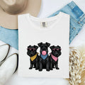 Schnauzer Shirt for Women – Funny Minimalist Line Art Sunglasses Puppy Graphic Tee