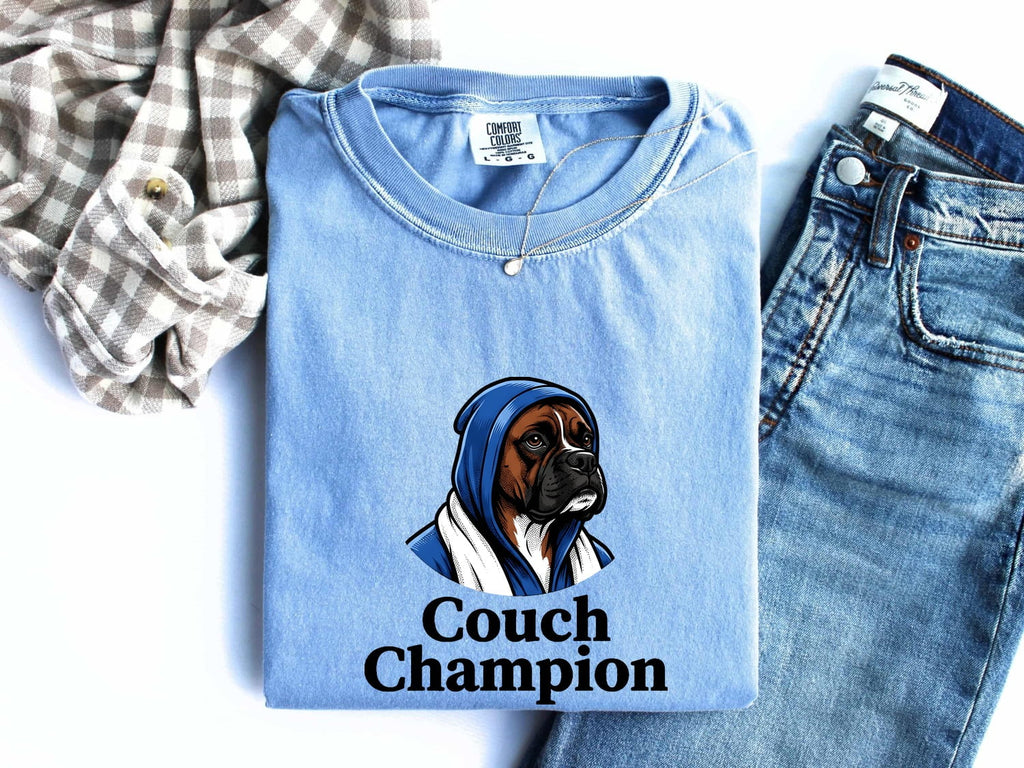 Boxer Dog Shirt for Women – Funny Old School Illustration Jumper Cartoon Graphic Tee