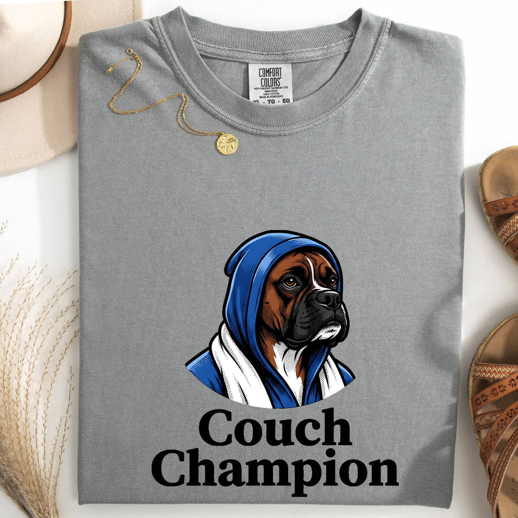 Boxer Dog Shirt for Women – Funny Old School Illustration Jumper Cartoon Graphic Tee