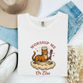 Orange Tabby Cat Shirt for Women – Vintage Hand Drawn Fishbone Humor Graphic Tee