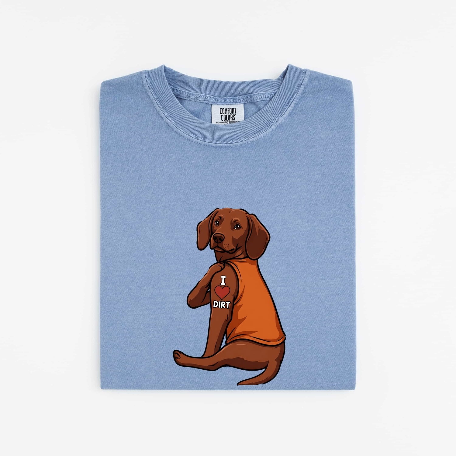 Dog Shirt for Women – Classic Wildlife Illustration Heart Shape Canine Graphic Tee