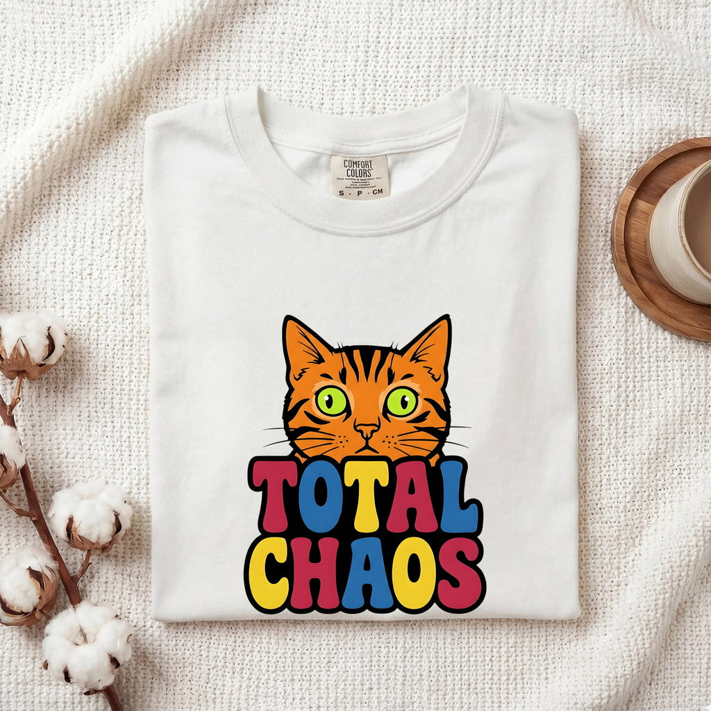 Ginger Cat Shirt for Women – Whimsical Sarcastic Bold Orange Cartoon Graphic Tee
