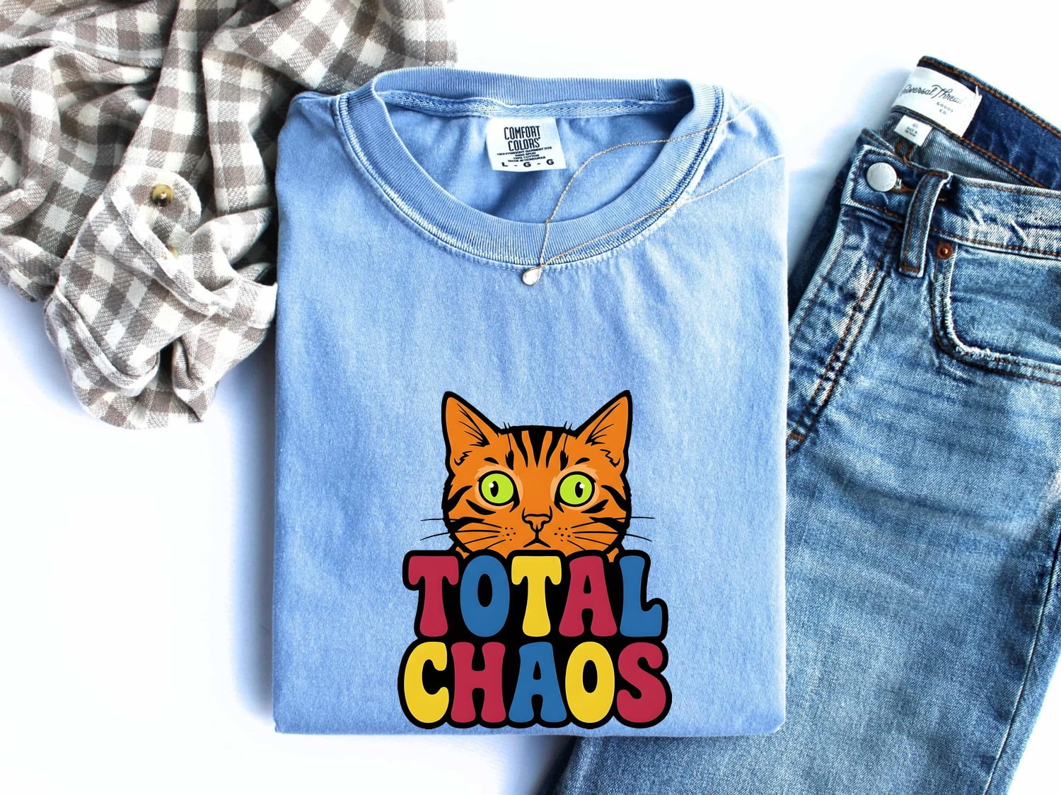 Ginger Cat Shirt for Women – Whimsical Sarcastic Bold Orange Cartoon Graphic Tee