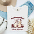 Two Cats Shirt for Women – Retro Sketch Love Hearts Kitten Graphic Tee