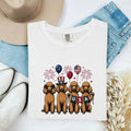 Poodle Shirt for Women – Rustic Country Doodle Pyrotechnics Puppy Graphic Tee