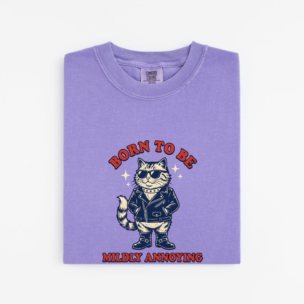 Cool Cat Shirt for Women – Funny Vintage Sunglasses Comic Kitty Graphic Tee