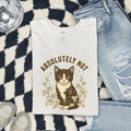 Tuxedo Kitten Shirt for Women – Retro Floral Botanical Vine Leaves Graphic Tee