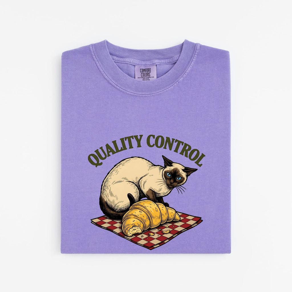 Siamese Cat Shirt for Women – Retro Vintage Pastry Sketch Food Kitty Graphic Tee
