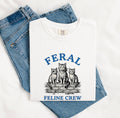 Three Cats Shirt for Women – Vintage Retro Hand Drawn Fish Bone Illustration Graphic Tee