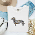 Dachshund Shirt for Women – Mystic Cosmos Moon Stages Spiritual Wiener Dog Graphic Tee