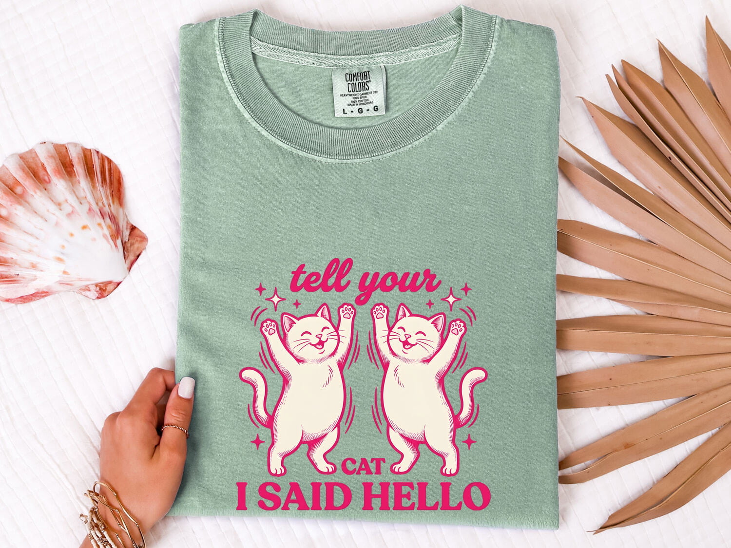 Smiling Cats Shirt for Women – Doodle Cartoon Glimmers Humor Kitten Graphic Tee