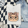 Easter Cat Shirt for Women – Cute Hand Drawn Illustrated Kitten Face Graphic Tee