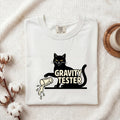Midnight Cat Shirt for Women – Funny Parody Cartoon Knocked Over Glass Graphic Tee